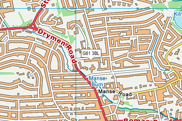 G61 3BL map - OS VectorMap District (Ordnance Survey) G61 3BL map - OS VectorMap District (Ordnance Survey)