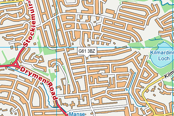 G61 3BZ map - OS VectorMap District (Ordnance Survey) G61 3BZ map - OS VectorMap District (Ordnance Survey)