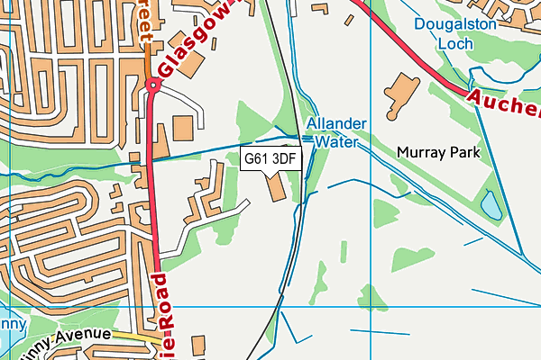 G61 3DF map - OS VectorMap District (Ordnance Survey) G61 3DF map - OS VectorMap District (Ordnance Survey)