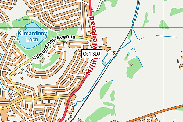 G61 3DJ map - OS VectorMap District (Ordnance Survey) G61 3DJ map - OS VectorMap District (Ordnance Survey)