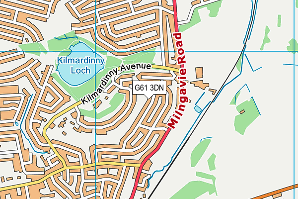 G61 3DN map - OS VectorMap District (Ordnance Survey) G61 3DN map - OS VectorMap District (Ordnance Survey)