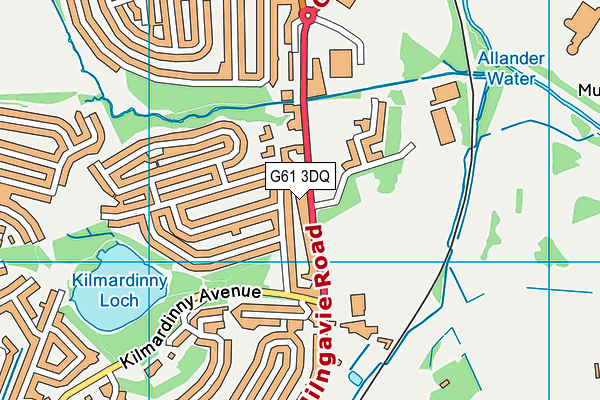 G61 3DQ map - OS VectorMap District (Ordnance Survey) G61 3DQ map - OS VectorMap District (Ordnance Survey)