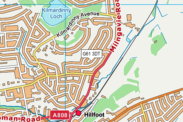 G61 3DT map - OS VectorMap District (Ordnance Survey) G61 3DT map - OS VectorMap District (Ordnance Survey)