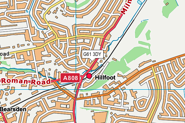 G61 3DY map - OS VectorMap District (Ordnance Survey) G61 3DY map - OS VectorMap District (Ordnance Survey)
