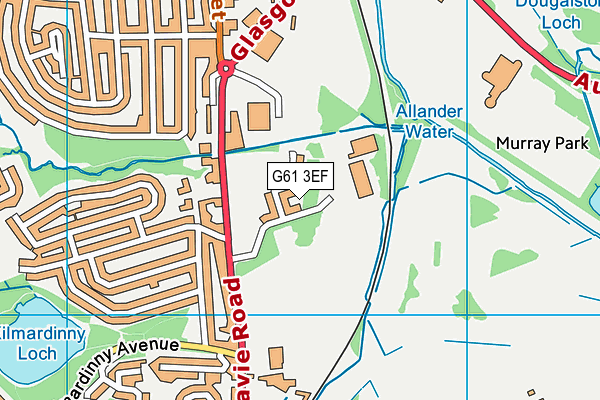 G61 3EF map - OS VectorMap District (Ordnance Survey) G61 3EF map - OS VectorMap District (Ordnance Survey)
