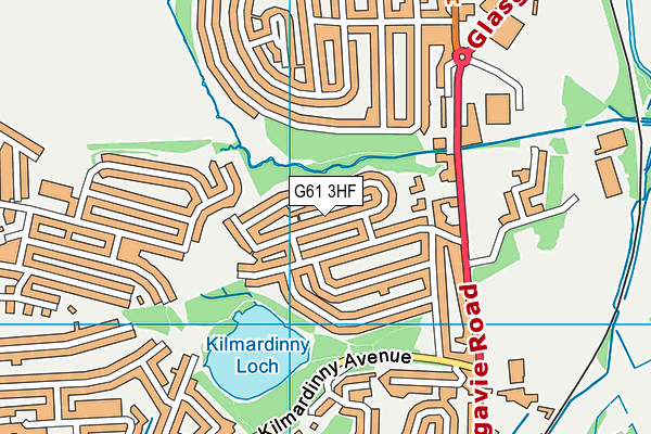 G61 3HF map - OS VectorMap District (Ordnance Survey) G61 3HF map - OS VectorMap District (Ordnance Survey)