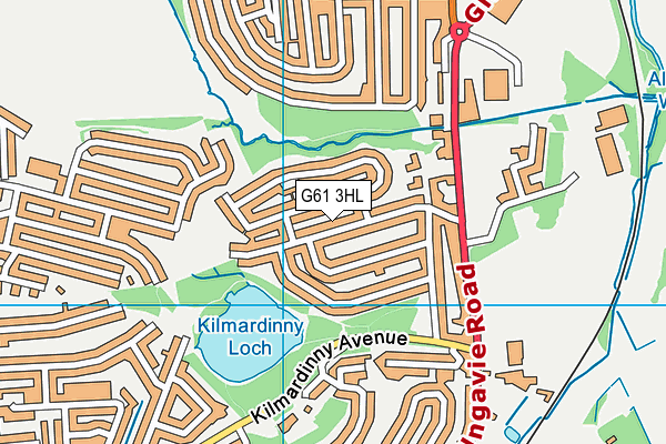 G61 3HL map - OS VectorMap District (Ordnance Survey) G61 3HL map - OS VectorMap District (Ordnance Survey)