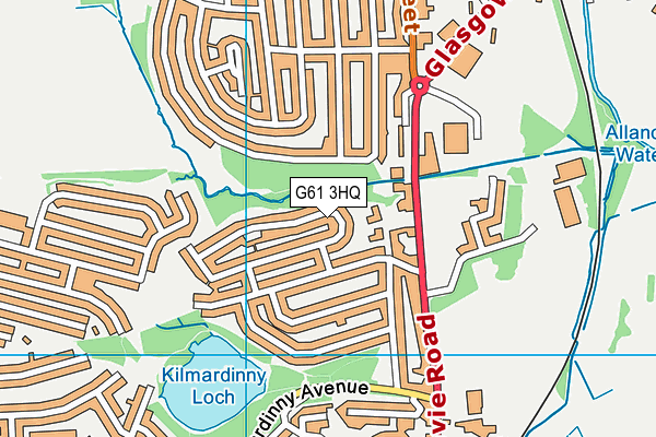 G61 3HQ map - OS VectorMap District (Ordnance Survey) G61 3HQ map - OS VectorMap District (Ordnance Survey)