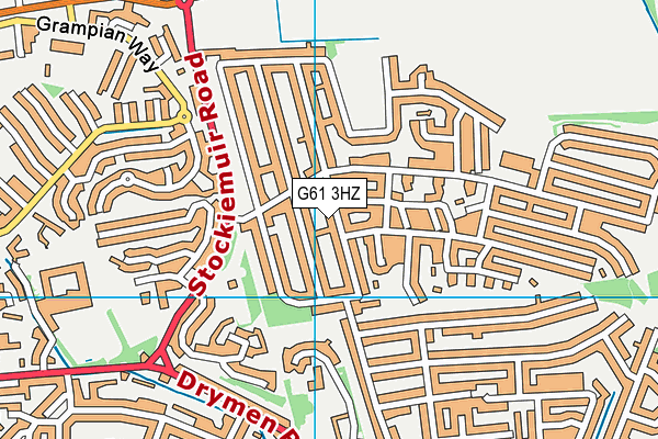 G61 3HZ map - OS VectorMap District (Ordnance Survey) G61 3HZ map - OS VectorMap District (Ordnance Survey)