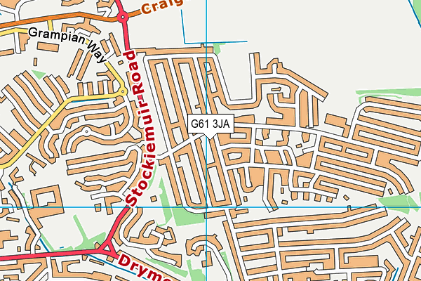 G61 3JA map - OS VectorMap District (Ordnance Survey) G61 3JA map - OS VectorMap District (Ordnance Survey)