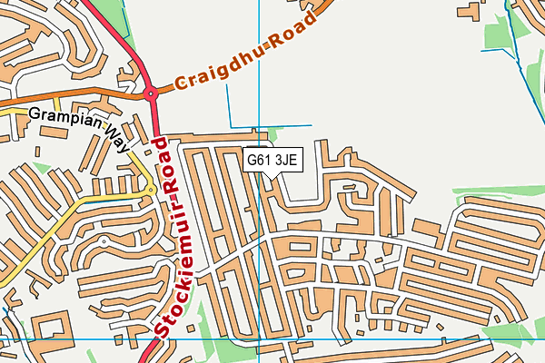 G61 3JE map - OS VectorMap District (Ordnance Survey) G61 3JE map - OS VectorMap District (Ordnance Survey)