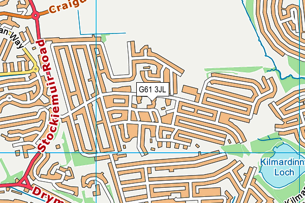 G61 3JL map - OS VectorMap District (Ordnance Survey) G61 3JL map - OS VectorMap District (Ordnance Survey)