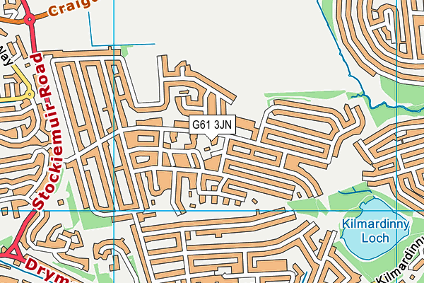 G61 3JN map - OS VectorMap District (Ordnance Survey) G61 3JN map - OS VectorMap District (Ordnance Survey)