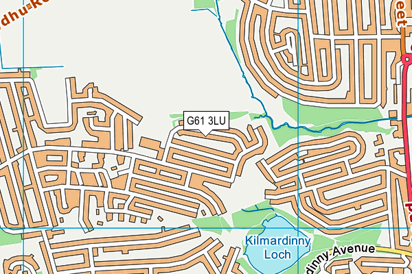 G61 3LU map - OS VectorMap District (Ordnance Survey) G61 3LU map - OS VectorMap District (Ordnance Survey)