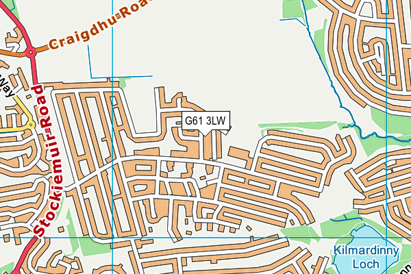 G61 3LW map - OS VectorMap District (Ordnance Survey) G61 3LW map - OS VectorMap District (Ordnance Survey)