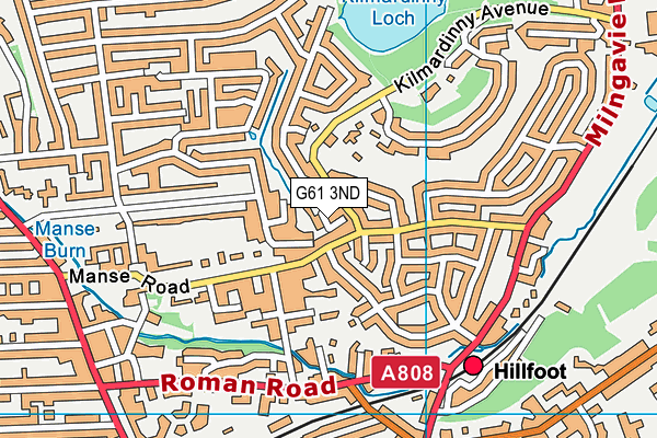 G61 3ND map - OS VectorMap District (Ordnance Survey) G61 3ND map - OS VectorMap District (Ordnance Survey)