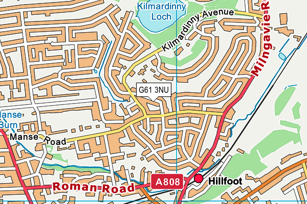 G61 3NU map - OS VectorMap District (Ordnance Survey) G61 3NU map - OS VectorMap District (Ordnance Survey)