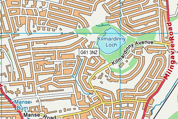G61 3NZ map - OS VectorMap District (Ordnance Survey) G61 3NZ map - OS VectorMap District (Ordnance Survey)