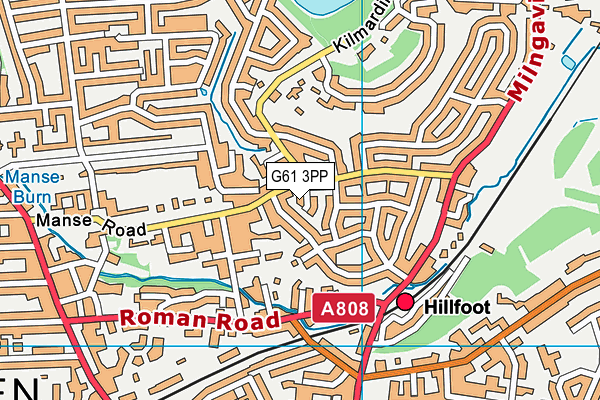 G61 3PP map - OS VectorMap District (Ordnance Survey) G61 3PP map - OS VectorMap District (Ordnance Survey)