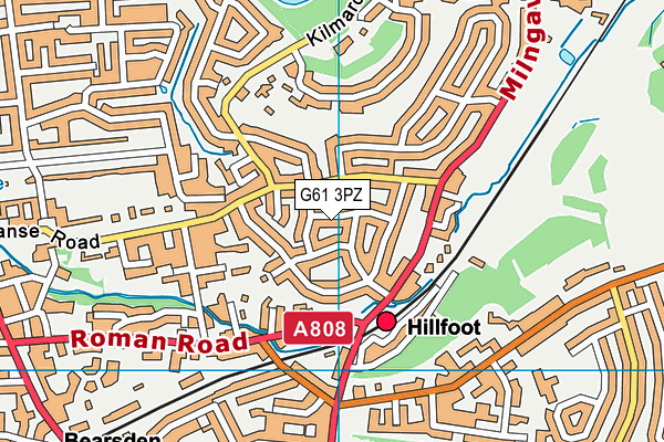 G61 3PZ map - OS VectorMap District (Ordnance Survey) G61 3PZ map - OS VectorMap District (Ordnance Survey)