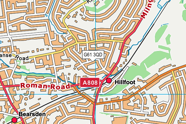 G61 3QD map - OS VectorMap District (Ordnance Survey) G61 3QD map - OS VectorMap District (Ordnance Survey)