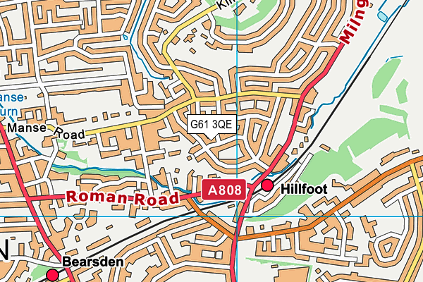 G61 3QE map - OS VectorMap District (Ordnance Survey) G61 3QE map - OS VectorMap District (Ordnance Survey)