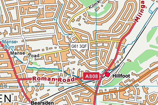 G61 3QF map - OS VectorMap District (Ordnance Survey) G61 3QF map - OS VectorMap District (Ordnance Survey)