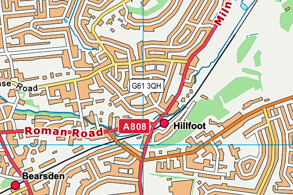 G61 3QH map - OS VectorMap District (Ordnance Survey) G61 3QH map - OS VectorMap District (Ordnance Survey)