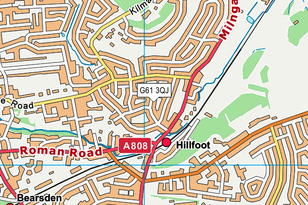 G61 3QJ map - OS VectorMap District (Ordnance Survey) G61 3QJ map - OS VectorMap District (Ordnance Survey)
