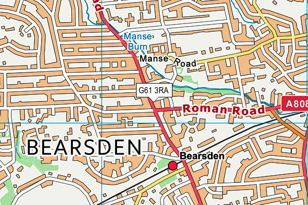 G61 3RA map - OS VectorMap District (Ordnance Survey) G61 3RA map - OS VectorMap District (Ordnance Survey)