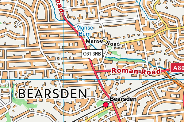 G61 3RB map - OS VectorMap District (Ordnance Survey) G61 3RB map - OS VectorMap District (Ordnance Survey)