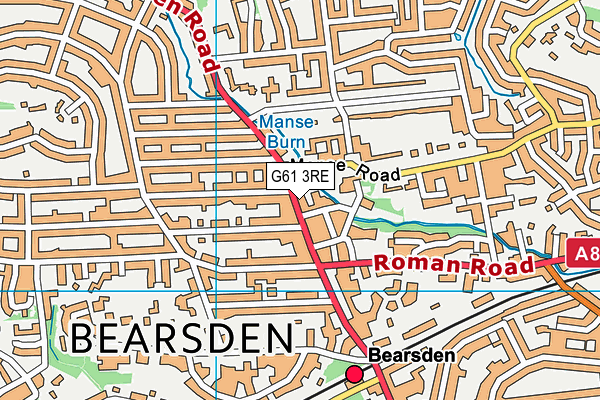 G61 3RE map - OS VectorMap District (Ordnance Survey) G61 3RE map - OS VectorMap District (Ordnance Survey)