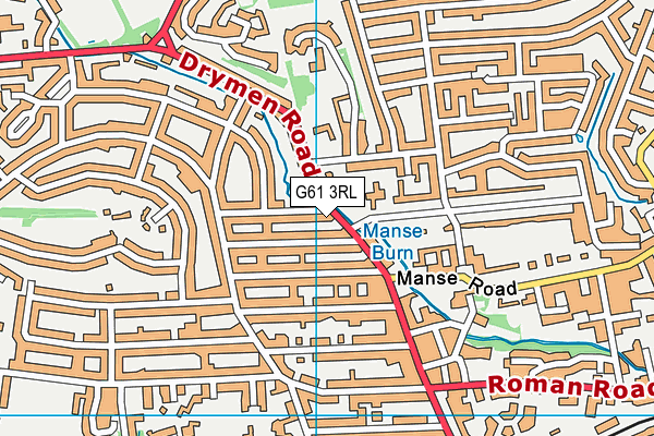 G61 3RL map - OS VectorMap District (Ordnance Survey) G61 3RL map - OS VectorMap District (Ordnance Survey)