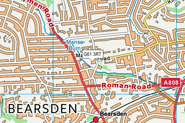 G61 3RT map - OS VectorMap District (Ordnance Survey) G61 3RT map - OS VectorMap District (Ordnance Survey)