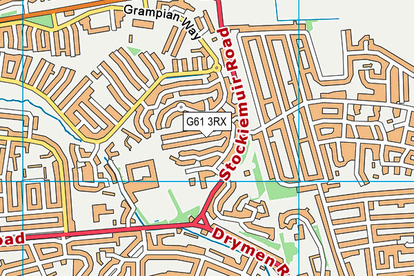 G61 3RX map - OS VectorMap District (Ordnance Survey) G61 3RX map - OS VectorMap District (Ordnance Survey)