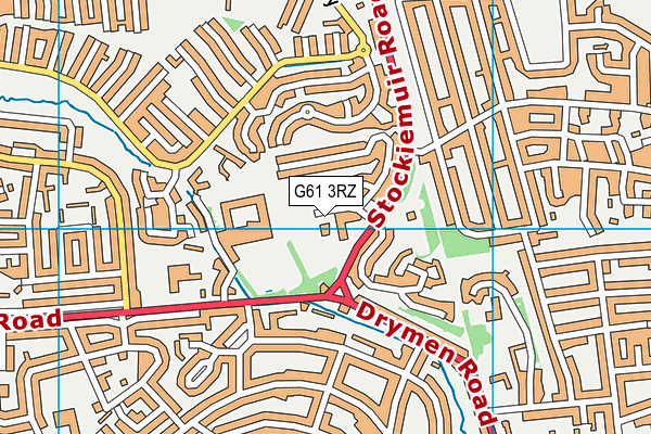 G61 3RZ map - OS VectorMap District (Ordnance Survey) G61 3RZ map - OS VectorMap District (Ordnance Survey)