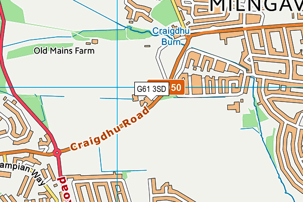 G61 3SD map - OS VectorMap District (Ordnance Survey) G61 3SD map - OS VectorMap District (Ordnance Survey)