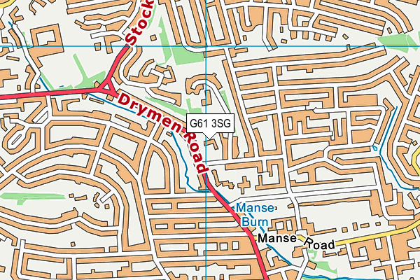 G61 3SG map - OS VectorMap District (Ordnance Survey) G61 3SG map - OS VectorMap District (Ordnance Survey)