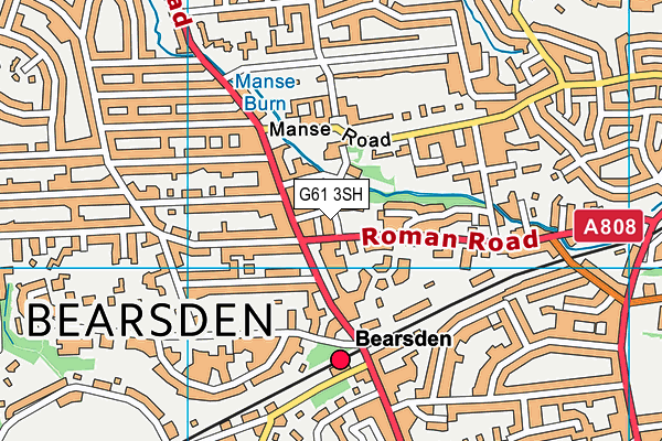 G61 3SH map - OS VectorMap District (Ordnance Survey) G61 3SH map - OS VectorMap District (Ordnance Survey)
