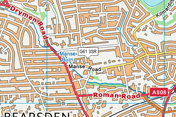 G61 3SR map - OS VectorMap District (Ordnance Survey) G61 3SR map - OS VectorMap District (Ordnance Survey)