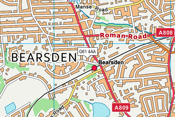 G61 4AA map - OS VectorMap District (Ordnance Survey) G61 4AA map - OS VectorMap District (Ordnance Survey)