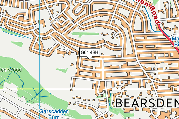 G61 4BH map - OS VectorMap District (Ordnance Survey) G61 4BH map - OS VectorMap District (Ordnance Survey)
