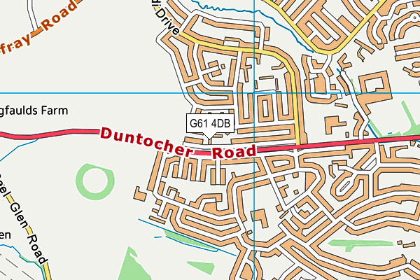G61 4DB map - OS VectorMap District (Ordnance Survey) G61 4DB map - OS VectorMap District (Ordnance Survey)