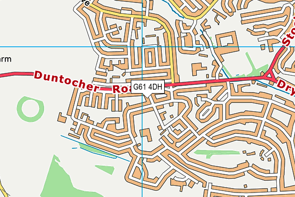G61 4DH map - OS VectorMap District (Ordnance Survey)