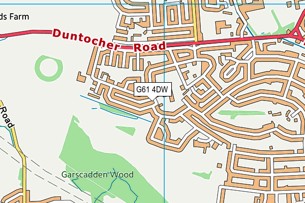 G61 4DW map - OS VectorMap District (Ordnance Survey) G61 4DW map - OS VectorMap District (Ordnance Survey)