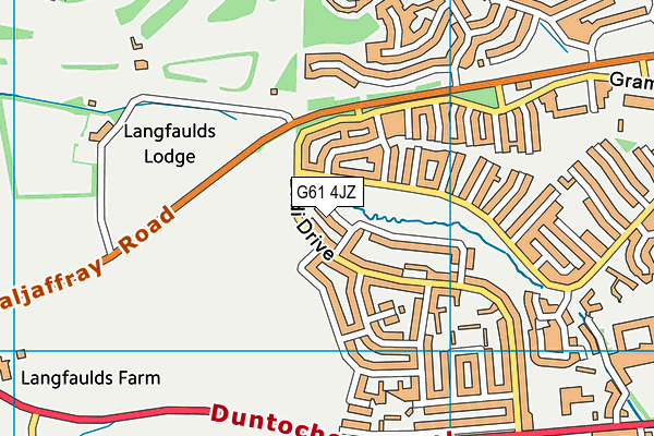 G61 4JZ map - OS VectorMap District (Ordnance Survey) G61 4JZ map - OS VectorMap District (Ordnance Survey)
