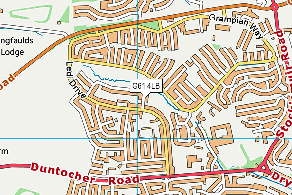 G61 4LB map - OS VectorMap District (Ordnance Survey) G61 4LB map - OS VectorMap District (Ordnance Survey)