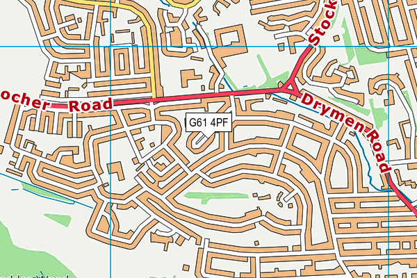 G61 4PF map - OS VectorMap District (Ordnance Survey) G61 4PF map - OS VectorMap District (Ordnance Survey)