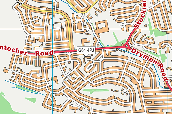 G61 4PJ map - OS VectorMap District (Ordnance Survey) G61 4PJ map - OS VectorMap District (Ordnance Survey)