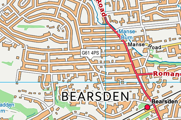 G61 4PS map - OS VectorMap District (Ordnance Survey) G61 4PS map - OS VectorMap District (Ordnance Survey)